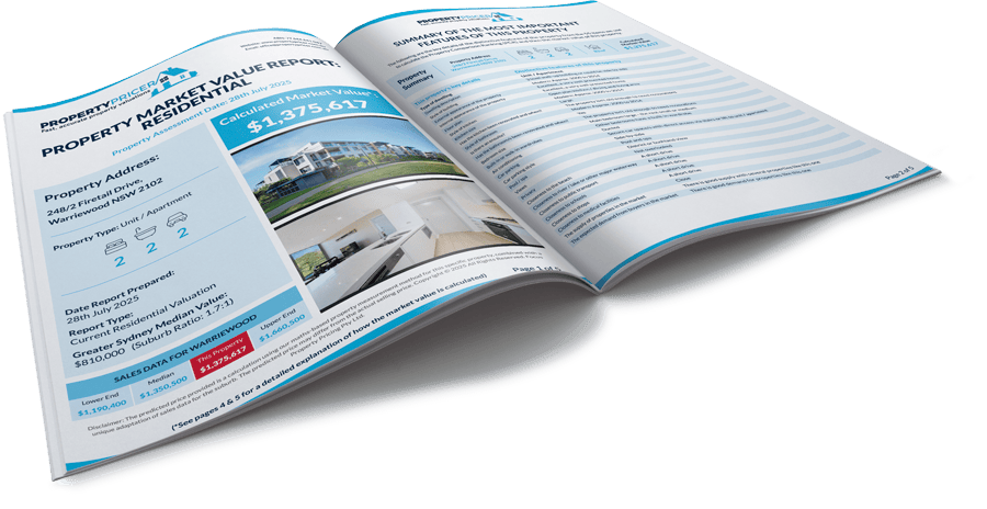 Property Pricer valuation report